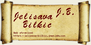 Jelisava Bilkić vizit kartica